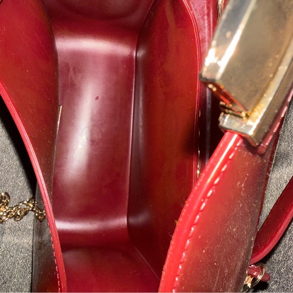 2/$35 NWOT Deluxity Red Patent Leather Handbag - Picture 5 of 6